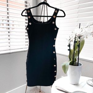 Casual Black mini dress